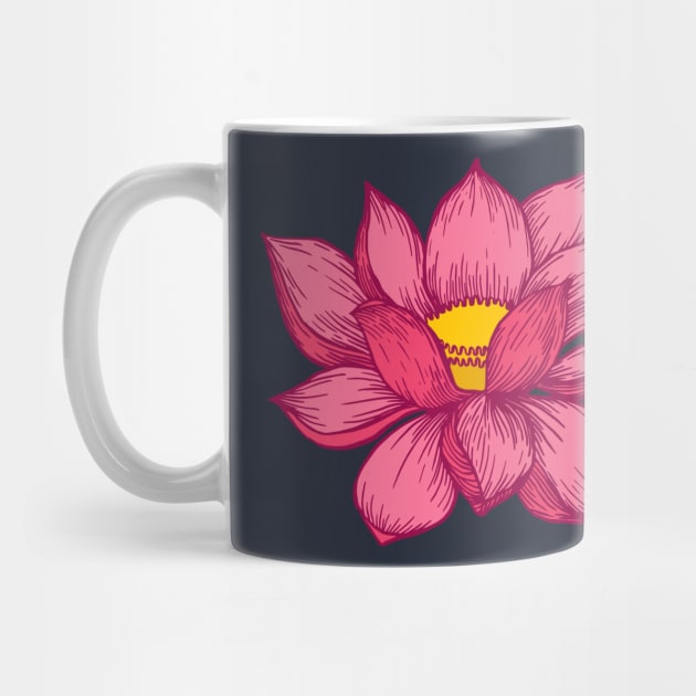 Pink Lotus Flower by Cecilia Mok